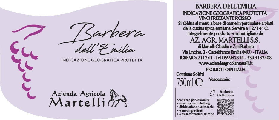 barbera dell'emilia vini azienda agricola martelli